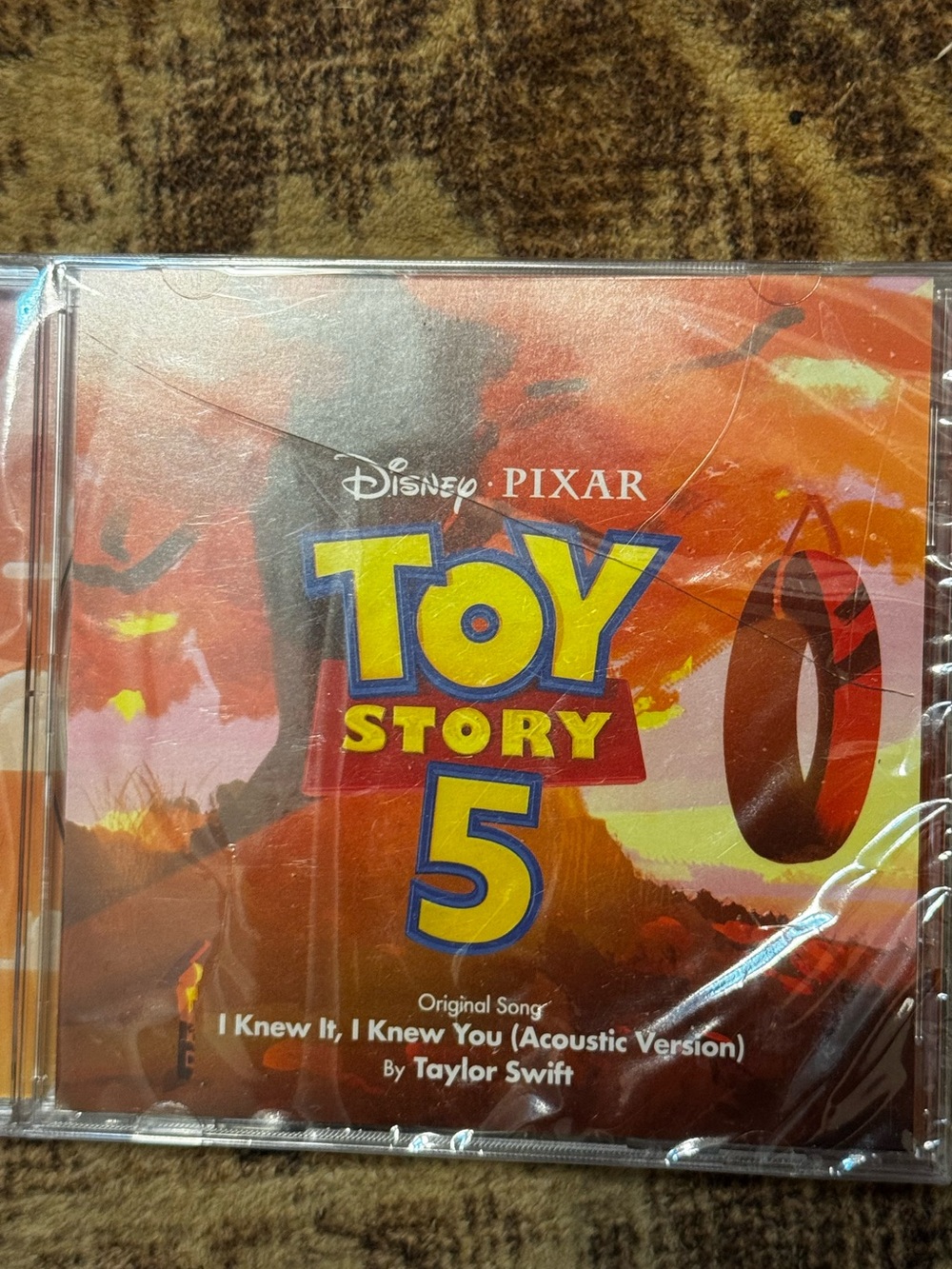 Toy Story 5 Kids' CD - Taylor Swift (cracked case) Bright Yellow & Blue Cover